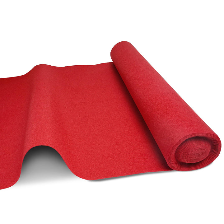 uyoyous Roter Teppich,1 x 10 m Hochzeits-Läufer Event Teppich 2mm Red Carpet Gangläufer roter Teppic