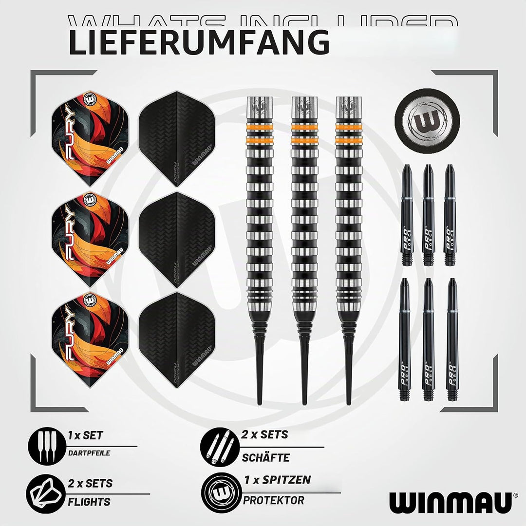WINMAU Softdart Fury mit 90% Tungsten 20gr, 20gr