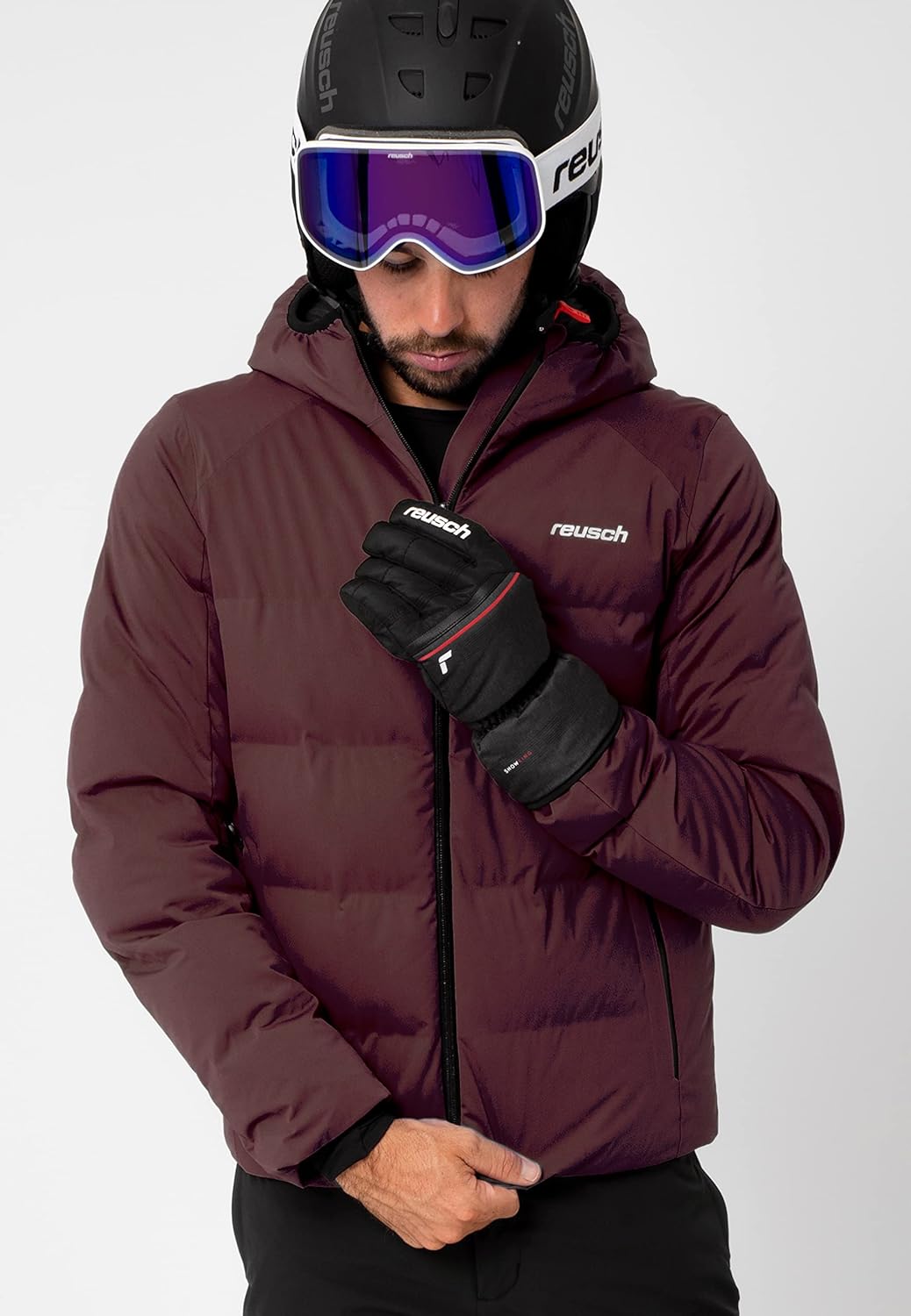 Reusch Herren Snow King Garantiert Winddichte und Extra Atmungsaktive Skihandschuhe Softshellhandsch
