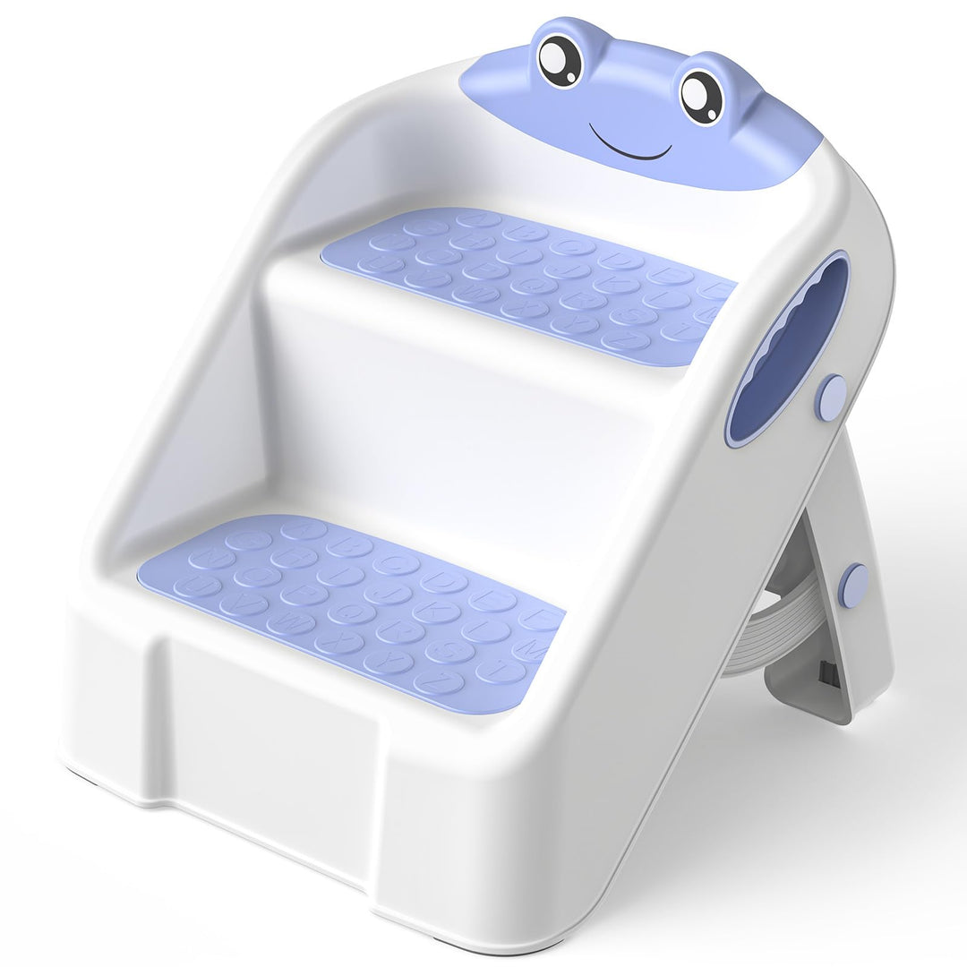 Tritthocker Kinder, Kinderhocker 2 Stufen, Trittschemel für Baby, Robuster Hocker Zweistufiger Tritt