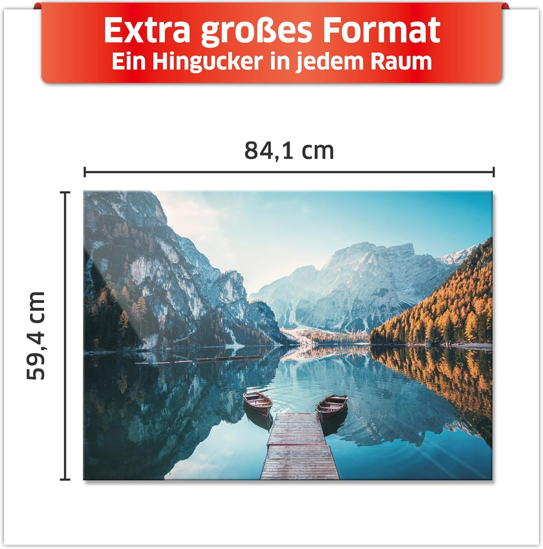 Primus Print - Wandbild/Glasbild - Acrylglas/Aludibond (Acryl, See 84,1x59,4 cm) Acryl See, Acryl Se