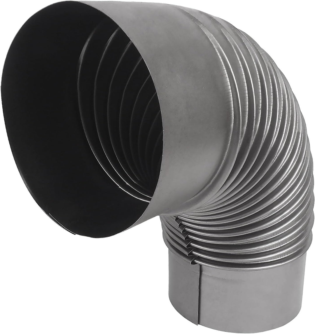 Ofenrohre Rauchrohr für Kaminöfen Ofenknie Kaminrohr Abgasrohr 90° Bogen ∅120mm Metall Komponenten d