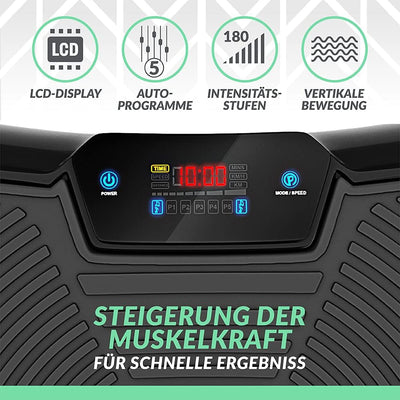 Bluefin Fitness Vibrationsplatte | Fettverbrennung, Muskelaufbau & Ganzkörpertraining | Kompaktes De