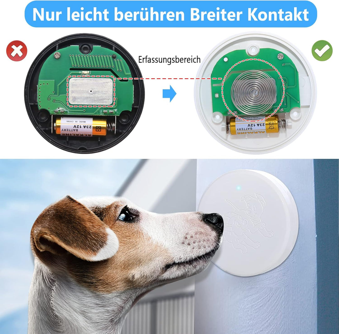 ChunHee Katzenklingel/Hundeklingel Buzzer Hund Haustier-Training Türglocken Sensor Berührt Wasserdic