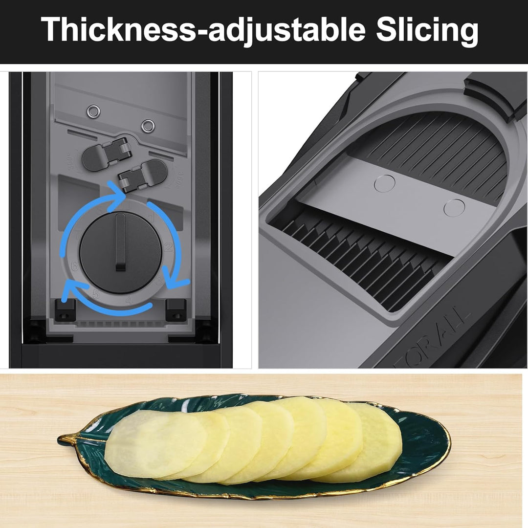 Safe Veggie Chopper Gemüseschneider, Pommes Frittierschneider, Zwiebelhacker, Gemüsehobel, multifunk