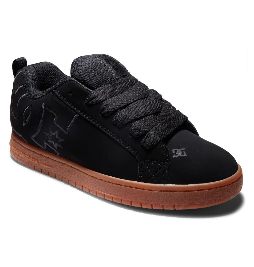 DC Shoes Herren Court Graffik Low-Top Sneaker 51 EU Schwarz Gum Schwarz, 51 EU Schwarz Gum Schwarz