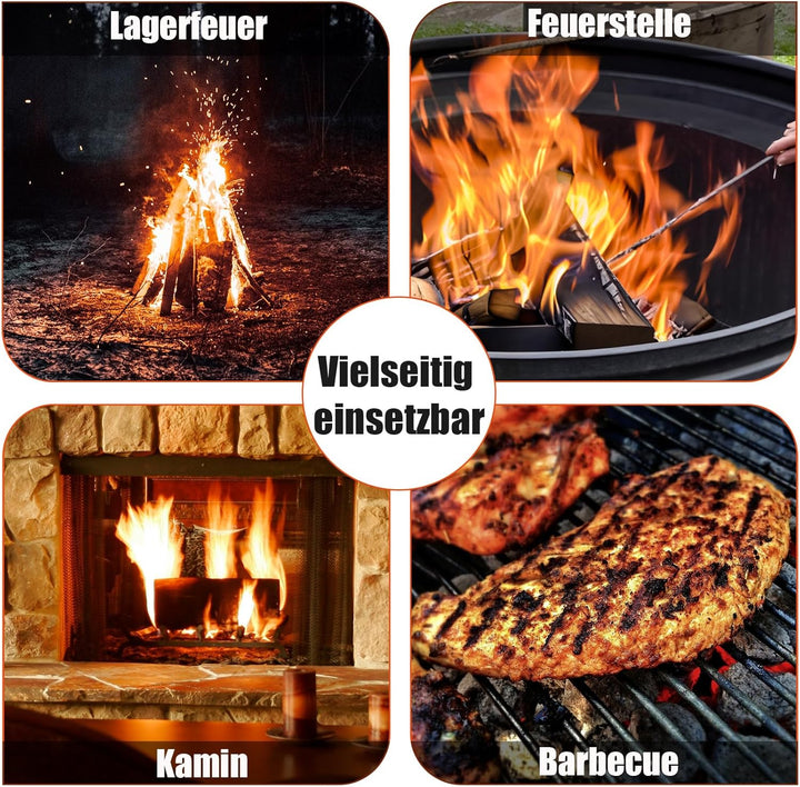 Theo&Cleo 15L Ascheeimer mit Deckel und Schaufel, Feuerfest Metalleimer, Kohleeimer für Kohle und As