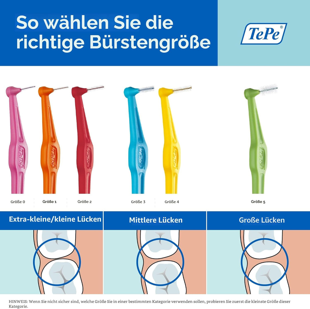 TePe Interdentalbürsten Original BLAU 0,6 mm, 25 Stück (1er Pack) Blue 0.6mm, Blue 0.6mm
