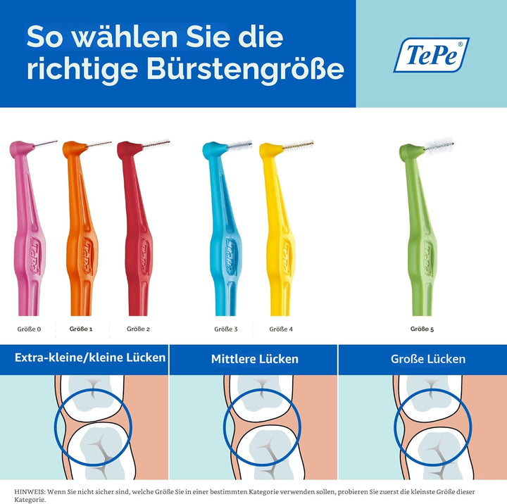 TePe Interdentalbürsten Original BLAU 0,6 mm, 25 Stück (1er Pack) Blue 0.6mm, Blue 0.6mm