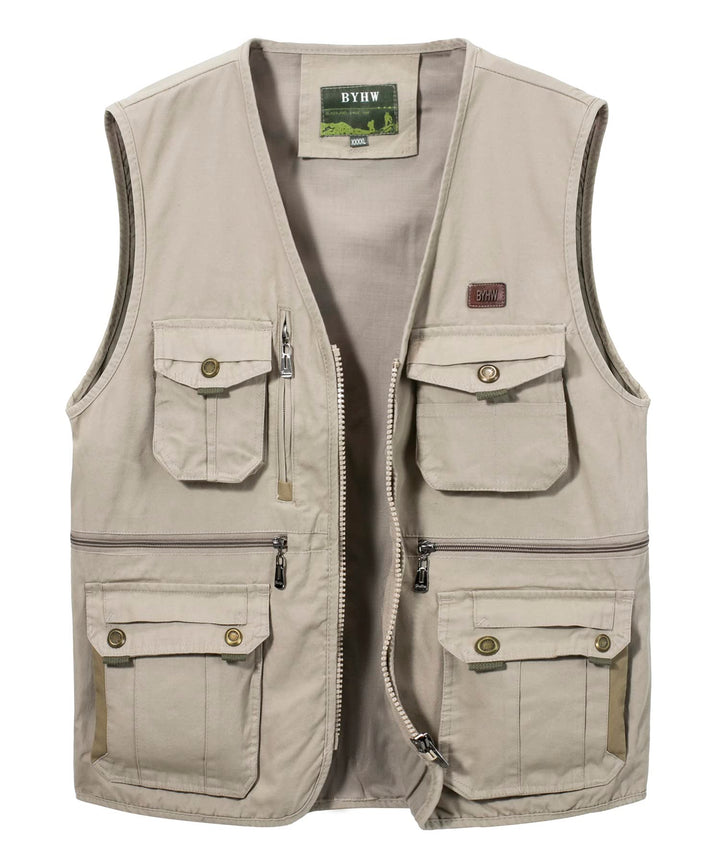 Oralidera Herren Anglerweste Ärmellos Jacke Outdoor Weste Jagdweste Sommer Herrenwesten Sportlich Fo