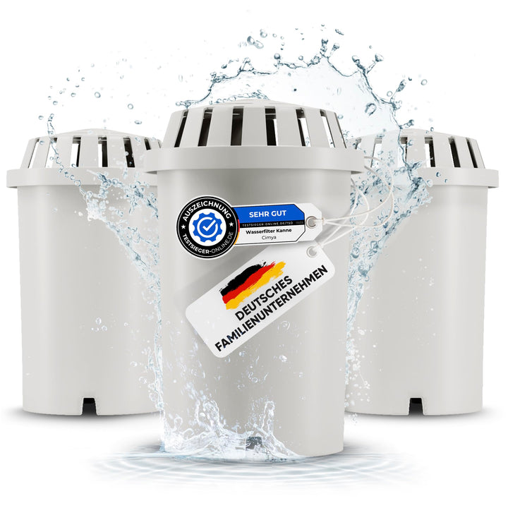 CIMYA Wasserfilter Trinkwasser | Filterkartuschen [AKTIVKOHLE] Wasserentkalker Wasserenthärter Leitu