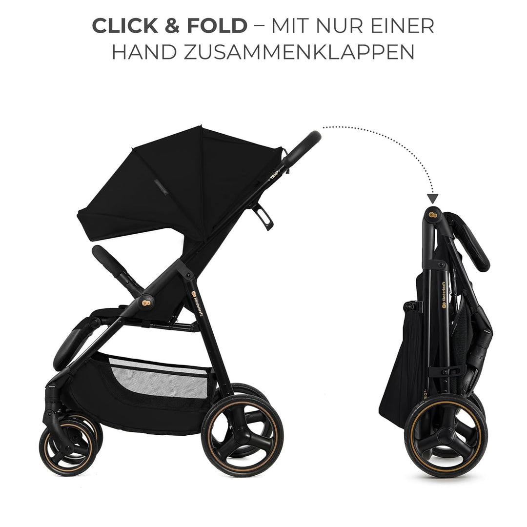 Kinderkraft TRIG 3 Kinderwagen, Kinderbuggy, Liegewagen, Sportwagen, Buggy, Zusammenklappen, Breite