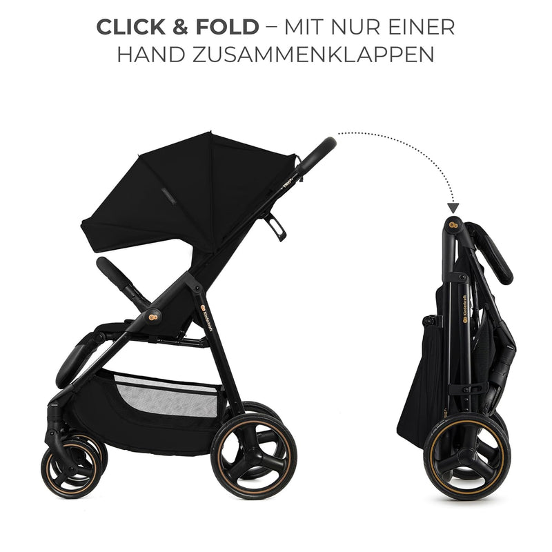 Kinderkraft TRIG 3 Kinderwagen, Kinderbuggy, Liegewagen, Sportwagen, Buggy, Zusammenklappen, Breite