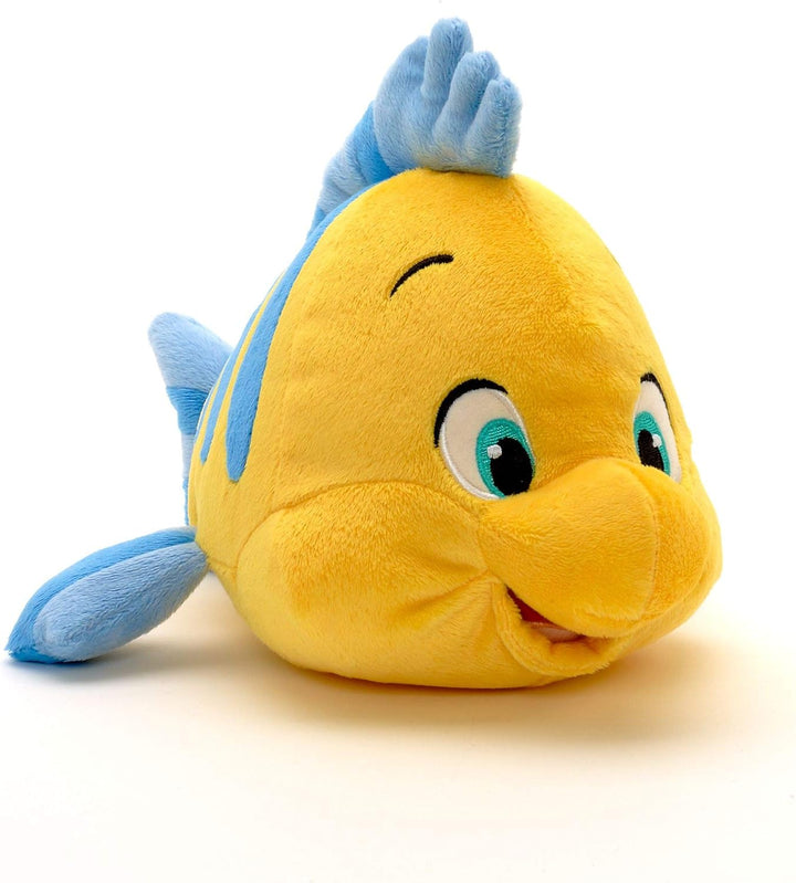 Disney Store Offizielles Flunder-Kuscheltier für Kinder, Arielle, die Meerjungfrau, Fischkuscheltier