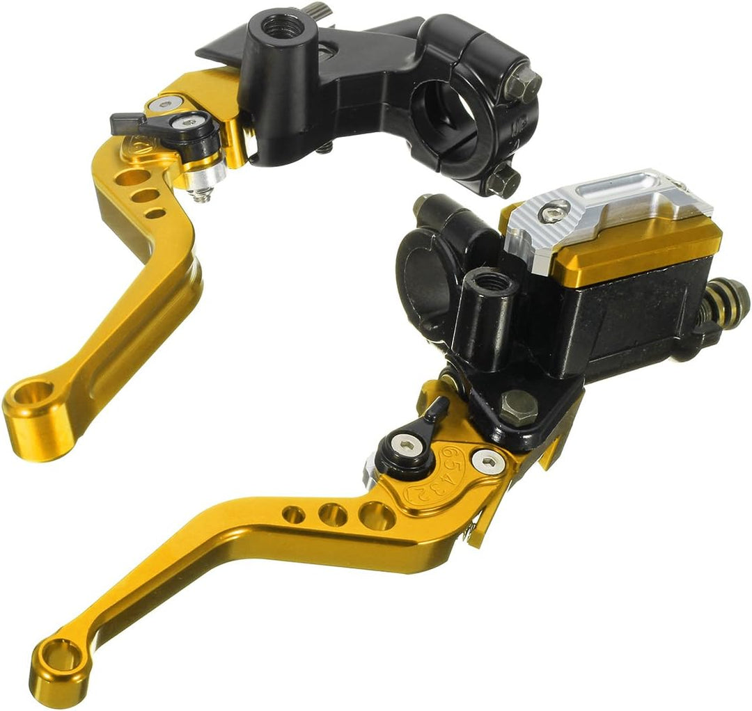C-FUNN 7/8Inch 22Mm CNC Universal Motorcycle Brake Clutch Master Cylinder Lever Reservoir - Lila, Li
