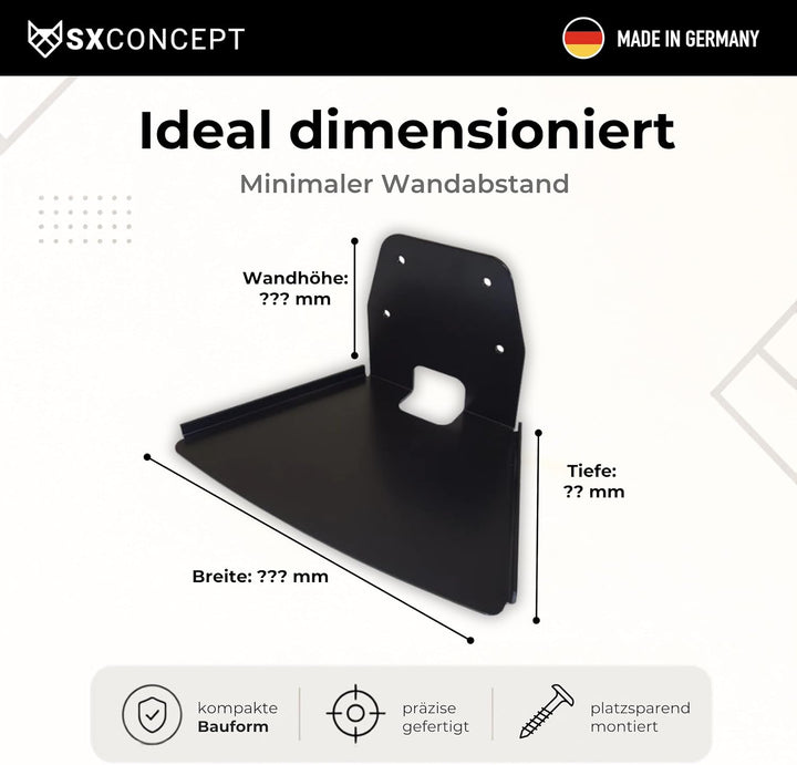 SX-Concept Wandhalterung für Sonos Play 5 Generation 2 weiss | minimalistisch Design | Kleiner Wanda
