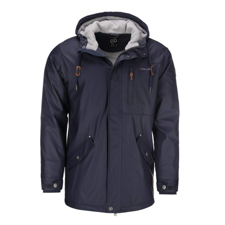 Dry Fashion Herren Regenjacke Bergen - Herrenjacke Regenmantel Männer Jacke Gefüttert Winddicht Wass