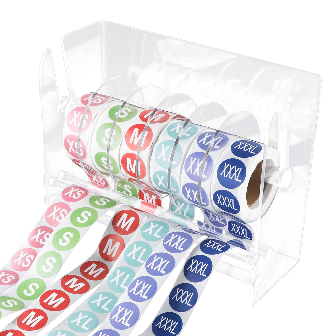 Acryl Etikettenspender, Verstellbarer Etikettenspender Transparenter Etikettenhalter Organizer Geeig