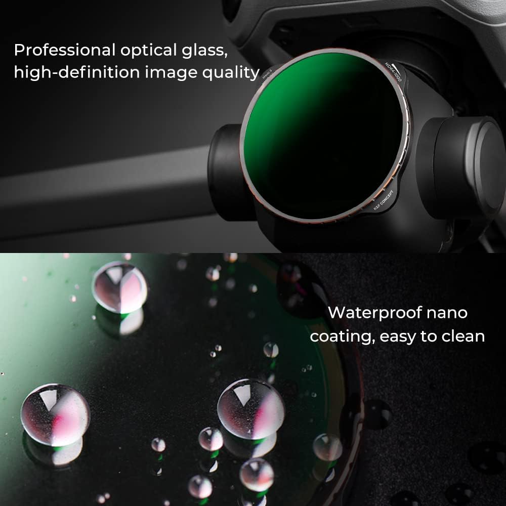 K&F Concept DJI Mavic 3 Filter,Variabler ND Filter ND64-1000,6-10 Stop Graufilter kompatibel mit DJI