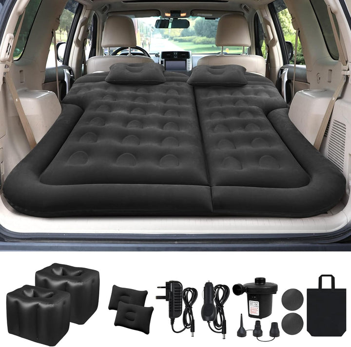 sanheshun SUV Luftmatratze Auto Camping Reisebett, Verdickte Aufblasbare Matratze mit Zwei Luftkisse