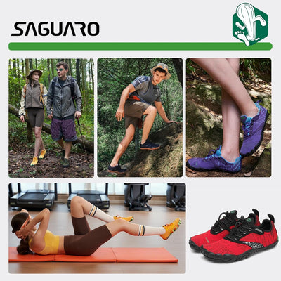 SAGUARO Herren Damen Barfussschuhe Wanderschuhe Traillaufschuhe Minimalistische Outdoor Wassersports