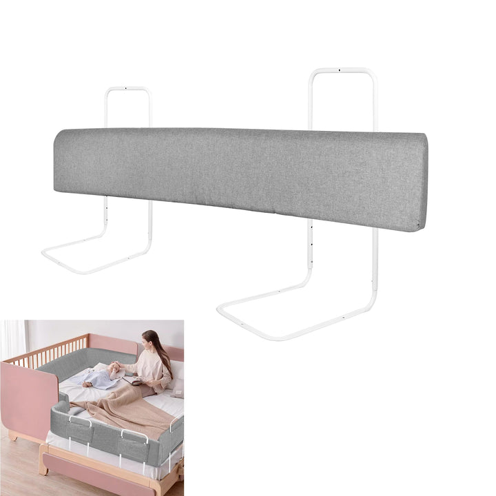 1 Stück 150cm Bettgitter Rausfallschutz Kinder Bettkantenschutz Set Höhenverstellbar Kinderbettgitte