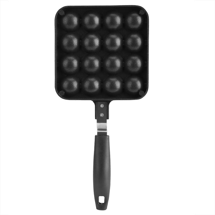Natudeco 16-Loch-Gusseisen-Takoyaki-Pfanne Gusseisen-Pfanne Antihaft-Takoyaki-Pfanne Kochform Tablet