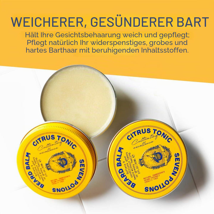 Seven Potions Bartbalsam für Männer — Bart Conditioner und Softener zum vitalisieren von Haut, Haar