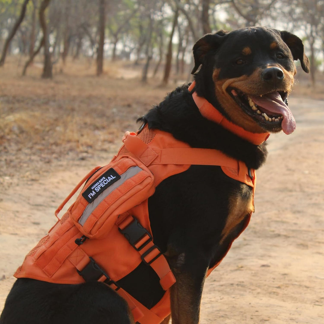 OneTigris No-Pull Hundegeschirr, AIRE MESH Einstellbar Sicherheitsgeschirr Ultra Atmungsaktiv für Gr