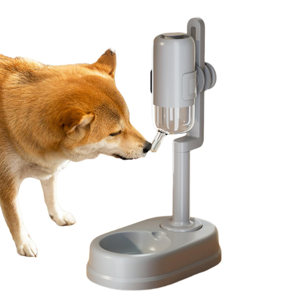Automatischer Wasserspender Für Katzen - Anti-Tropf Flasche,750ml Stehender Tropfsicherer Hundenapf