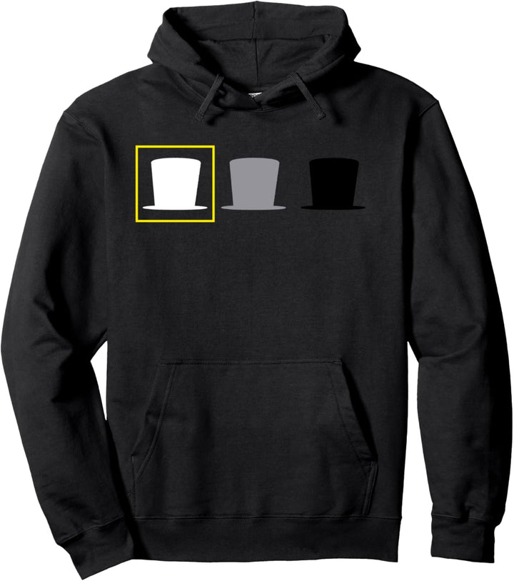 Lustiger Cyber Security Hut Hacker Weiss Pullover Hoodie