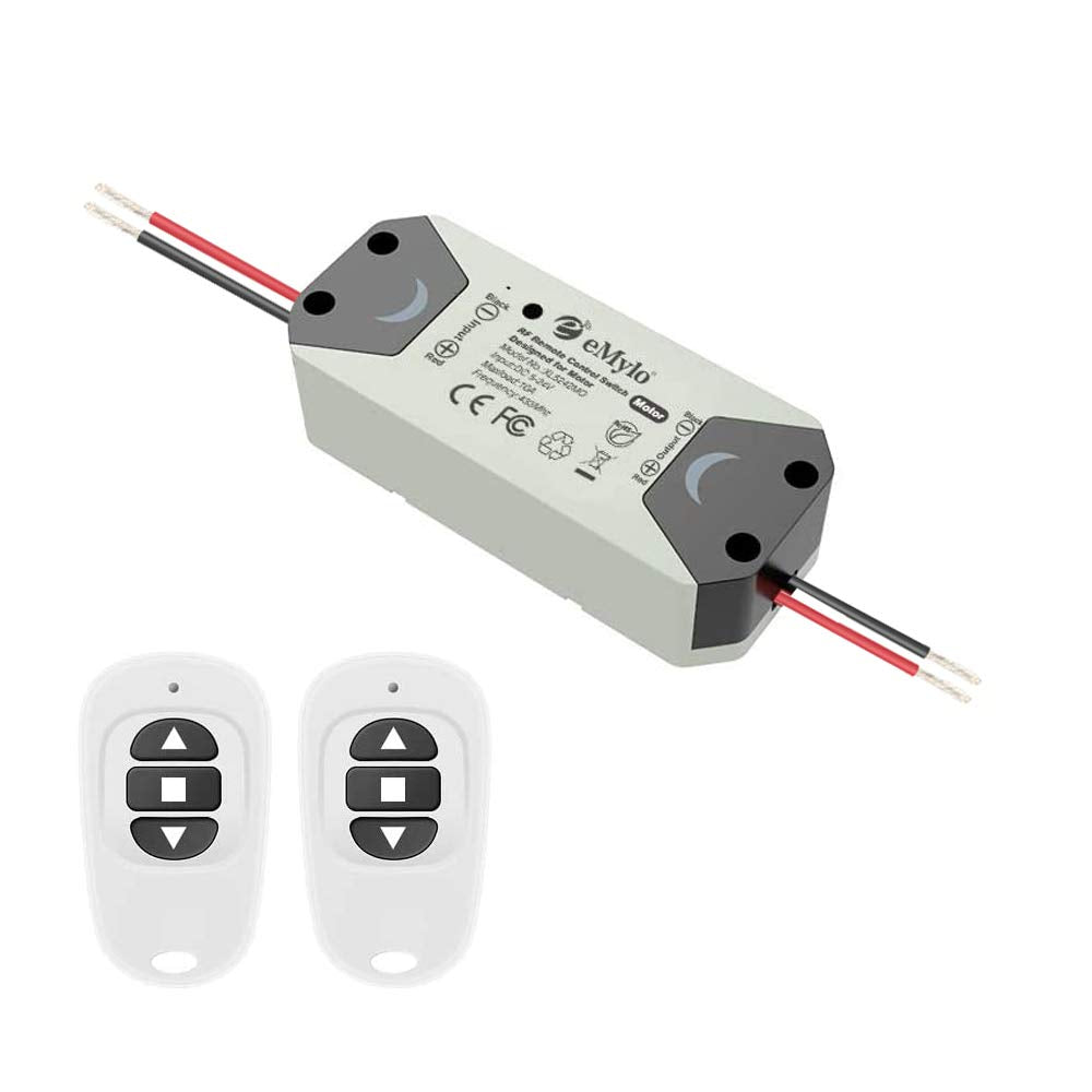 eMylo Smart Wireless RF Motor Controller Schalter RF Relaismodul DC 12V Motor Fernsteuerungsschalter