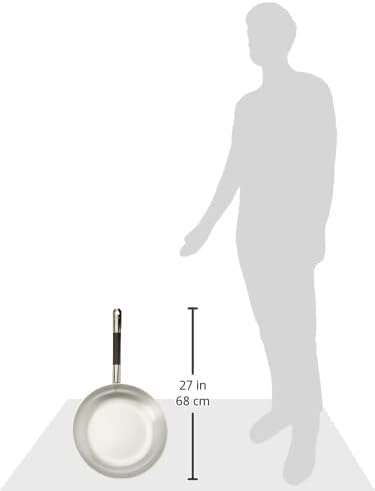Pentole Agnelli Pfanne Senkkopf Hohe Springseil aus Aluminium, Dicke 3 mm, mit Griff aus Edelstahl C