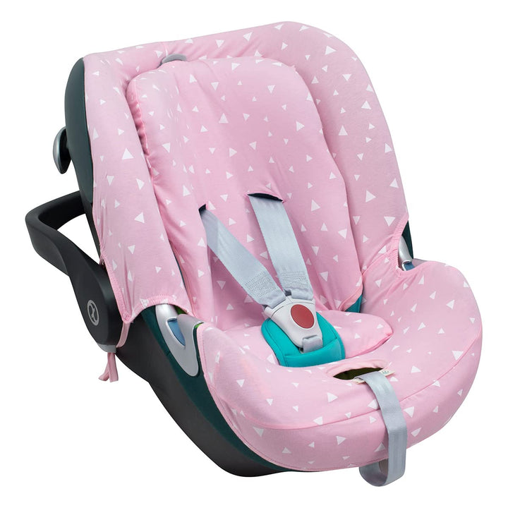 JYOKO Kids Bezug für Autositz kompatibel mit Cybex Aton Cloud- Q-M-2-4-5, aus Baumwolle (Aton Q, Pin