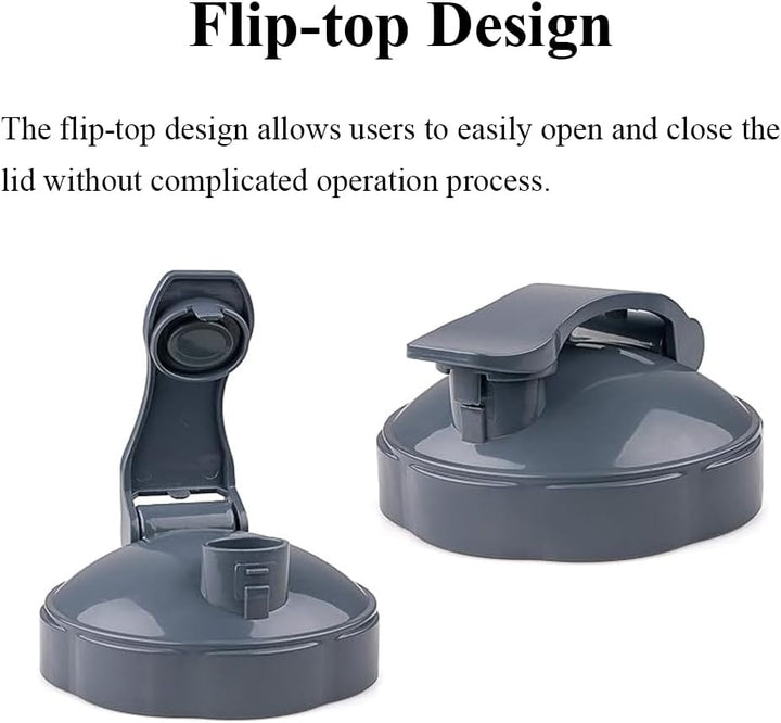 2 Stück Flip-Top-To-Go-Deckel, Verschlussdeckel für Mixer, Entsafter-Zubehör, Becherdeckel, kompatib
