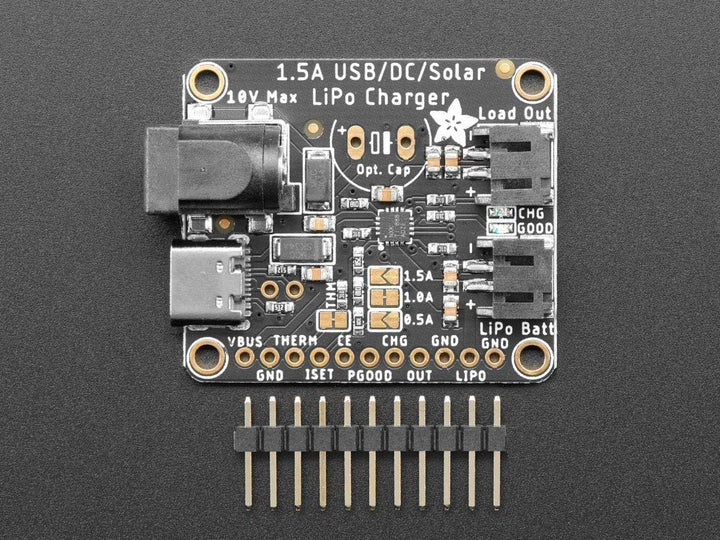 Adafruit Industries Universal USB/DC/Solar Lithium Ionen/Polymer Ladegerät (bq24074)