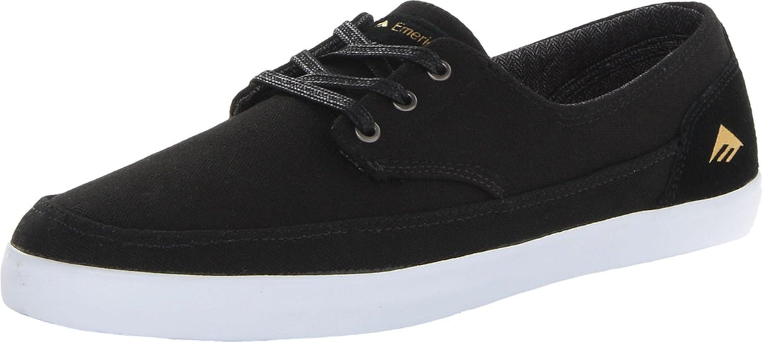 Emerica Herren The Troubadour Low Skateboardschuhe 45.5 EU Black White, 45.5 EU Black White