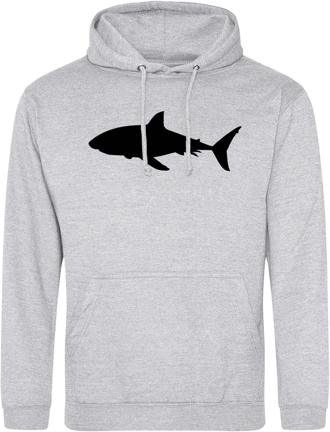 Huuraa Unisex Hoodie Hai Silhouette Pullover Vegan Grösse 3XL mit Motiv für alle Tierfreunde Geschen