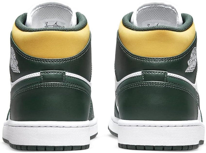 Nike Damen WMNS Air Jordan 1 Mid Sneaker 38.5 EU Grün, 38.5 EU Gr&amp;