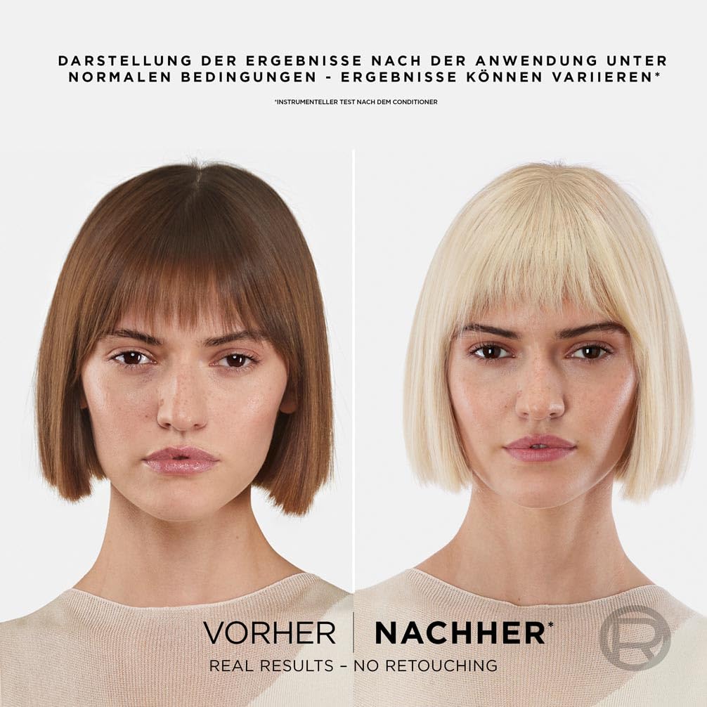 L'Oréal Paris Extrem Aufheller für platin-blondes Haar, Mit Anti-Gelbstich und Anti-Haarbruch Techno