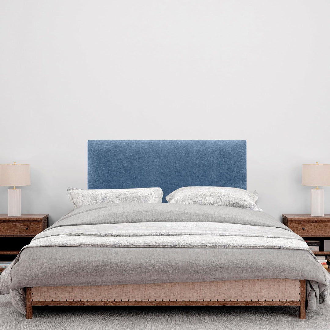 DHOME Kopfteil aus Kunstleder oder Stoff AQUALINE Glattes gepolstertes Kopfteil Luxusbett Kopfteil (