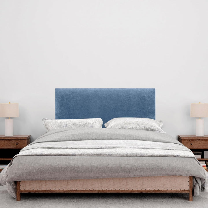 DHOME Kopfteil aus Kunstleder oder Stoff AQUALINE Glattes gepolstertes Kopfteil Luxusbett Kopfteil (