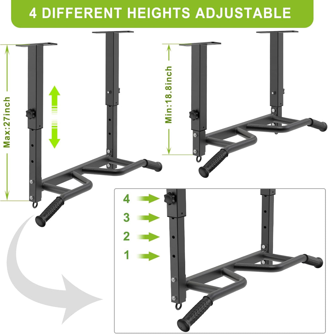 SELEWARE Klimzugststange Wand Klimmzugstange Decke -Pull Up Bar Klimmzugstange zur Deckenmontage, ve