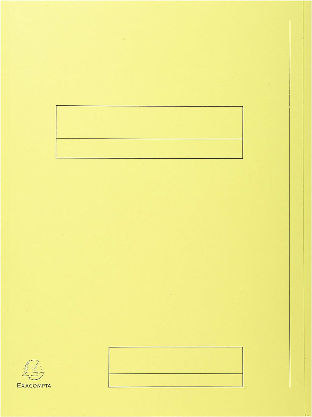 Exacompta 335005E Packung mit 50 Aktenmappen Super, 2 Klappen, Karton 210g/qm, praktisch und robust,