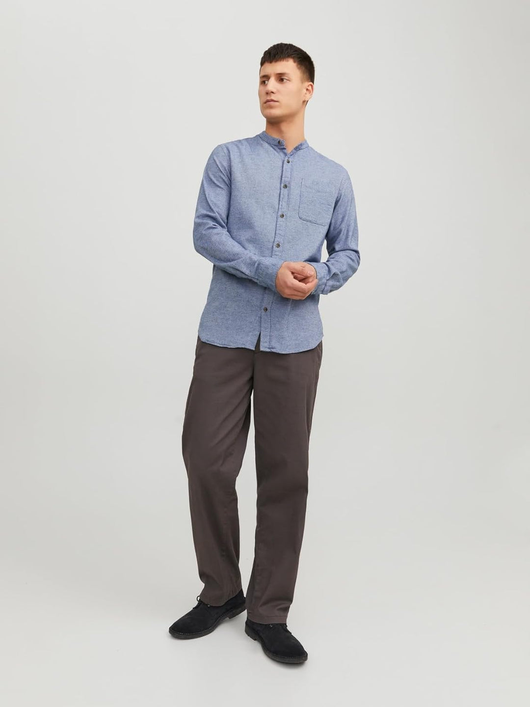 JACK & JONES Male Freizeithemd Comfort Fit Freizeithemd XS Faded Denim, XS Faded Denim