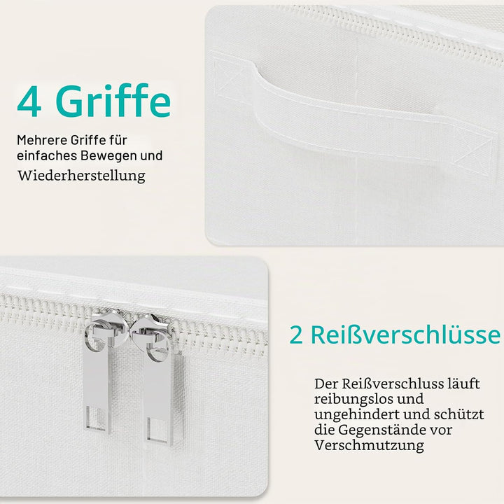 Unterbett Aufbewahrungsbox mit Deckel, Faltbare Aufbewahrungstasche, Unterbettkommode, Transporttasc