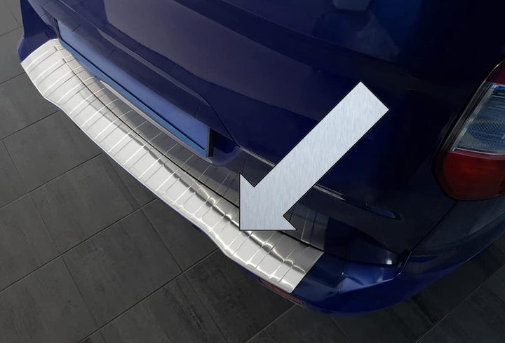 Spangenberg Edelstahl Ladekantenschutz passend für Ford Transit Courier I und Tourneo Courier II ab