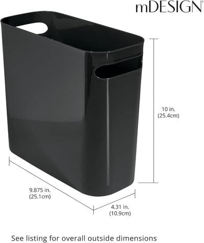 mDesign Badezimmer-Mülleimer – Schlafzimmer-Mülleimer & Mülleimer für Schlafzimmer, Badezimmer, Zuha