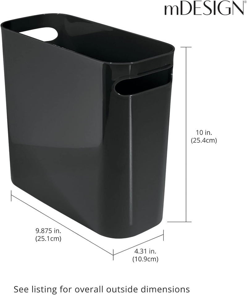 mDesign Badezimmer-Mülleimer – Schlafzimmer-Mülleimer & Mülleimer für Schlafzimmer, Badezimmer, Zuha