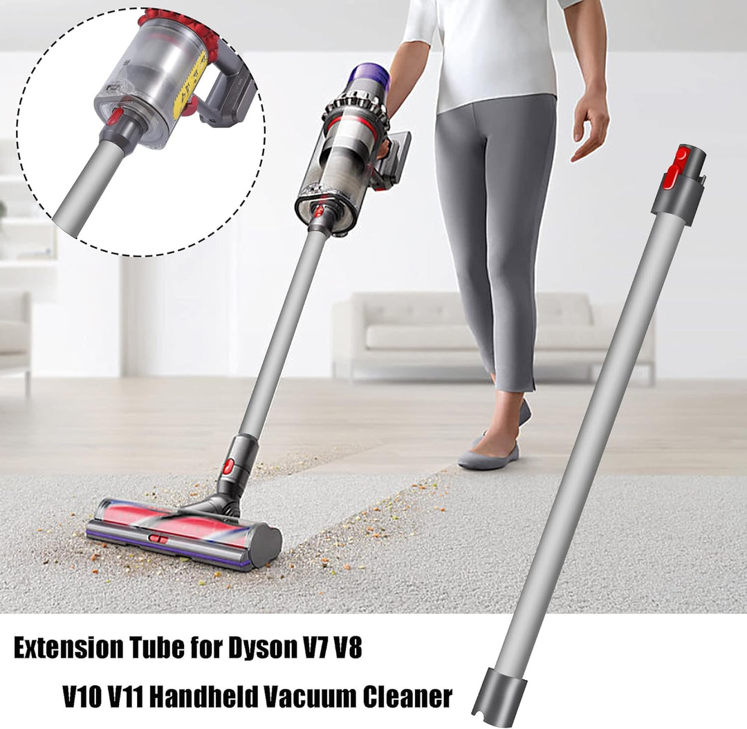 Italdos Verlängerungsrohr Teleskoprohr Rohr Kompatibel für Dyson V7 V8 V10 V11 V15 Länge 73 cm Schne
